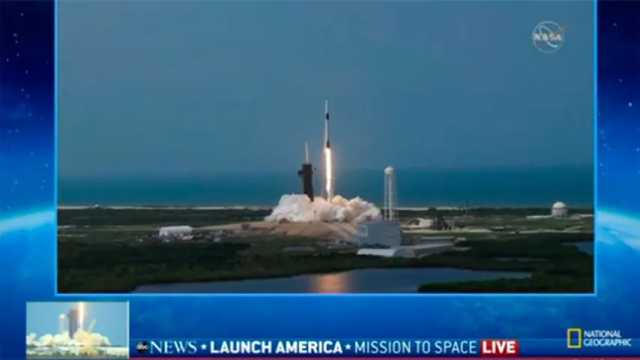 Misión de SapaceX y la NASA, un histórico lanzamiento. (Foto. ABCnews)